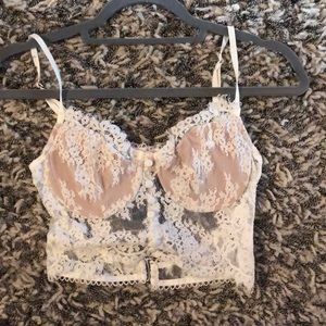 white fox boutique brand new lace corset top